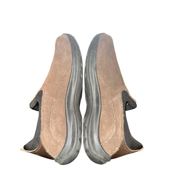 Land's End Loafers Women's Size 7.5 B Brown Suede Leather Slip On Shoes - Picture 5 of 7
